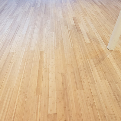 bamboo with white stain